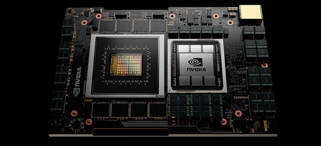 Intel CEO interacts with NVIDIA’s Grace CPU