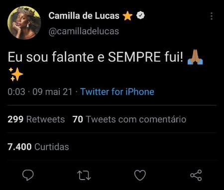 BBB 21: Camila De Lucas Complaining About Discounts On 'BBB Dia 101' Edition - Clone / Twitter - Clone / Twitter