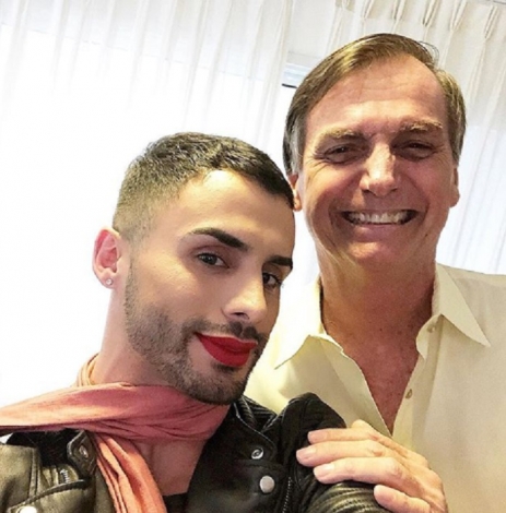 Augustin is an influencer, makeup artist, and (non-partisan) President Jair Bolsonaro supporter (Image: Instagram)